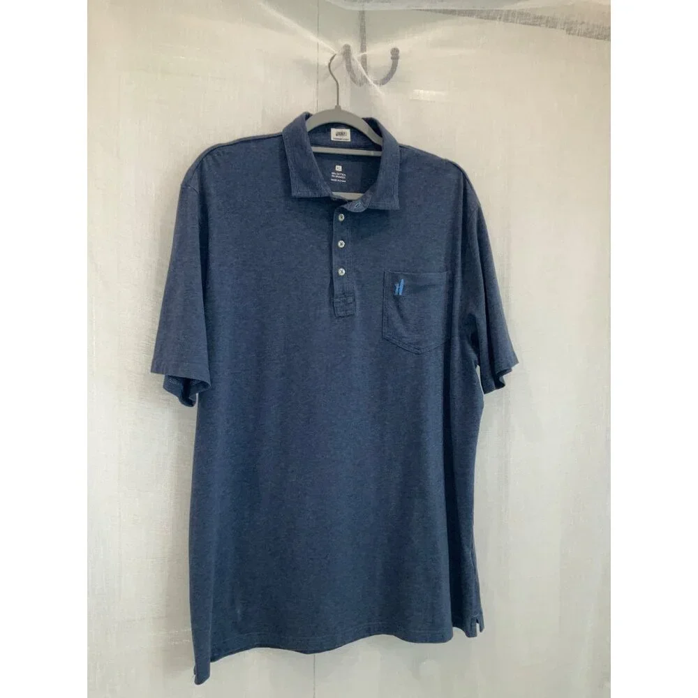 Johnnie-O Hangin Out Blue Short Sleeve Polo Shirt Mens Size XL